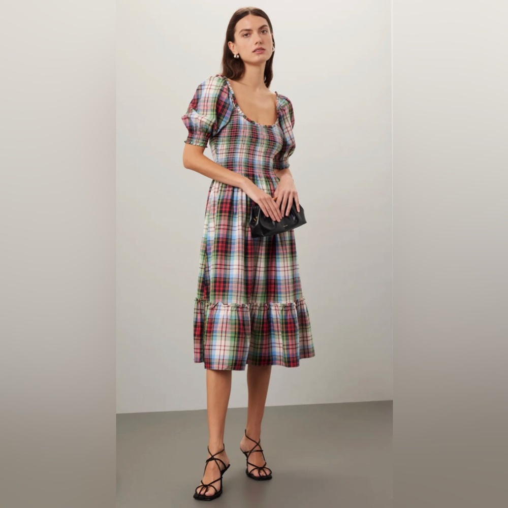 Hill House Multicolor Plaid Dress